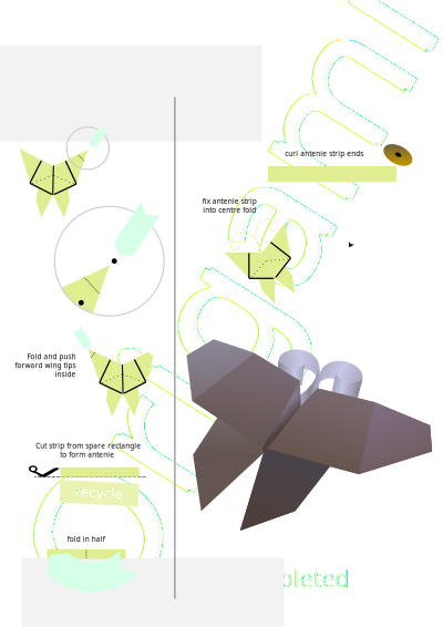 Butterfly Fold part 03 clipart
