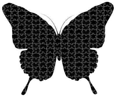 Butterfly Jigsaw Puzzle clipart