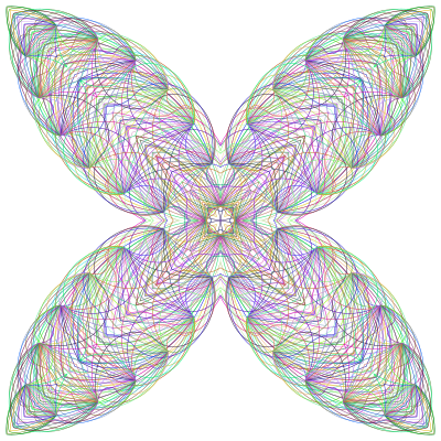 Butterfly Mandala No BG clipart