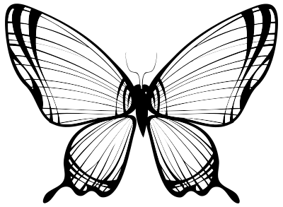 Butterfly Silhouette 11 clipart