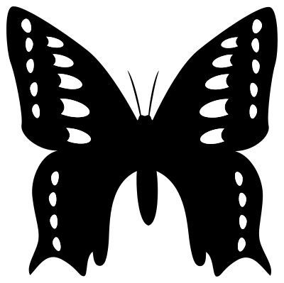 Butterfly Silhouette 9 clipart