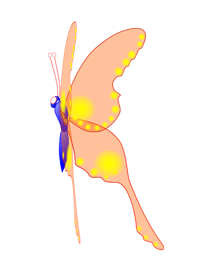butterfly, version B clipart