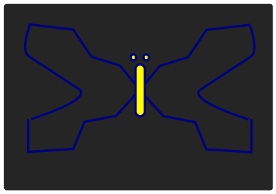 Butterfly X clipart