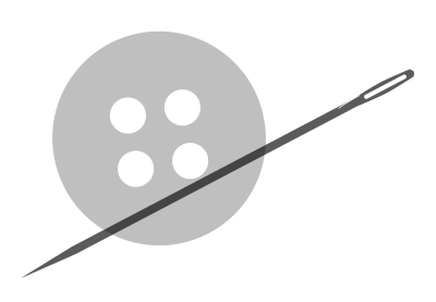 Button and Needle clipart