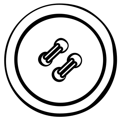 Button - lineart clipart