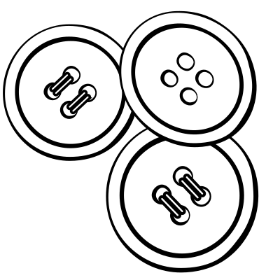 Buttons - lineart clipart