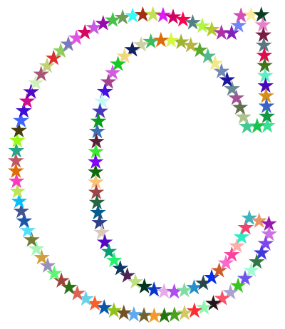 C Stars clipart