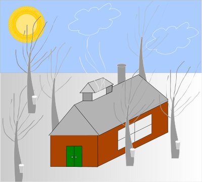 Cabane à sucre clipart