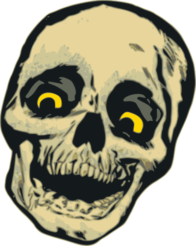Cackling Skull clipart