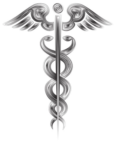 Caduceus Grayscale clipart