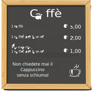 Caffè cortesia clipart