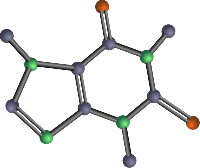 Caffeine molecule clipart