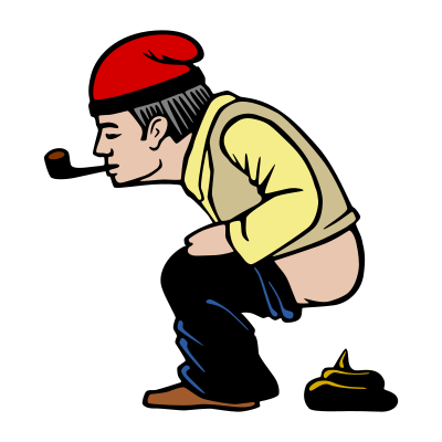 Caganer tradicional clipart