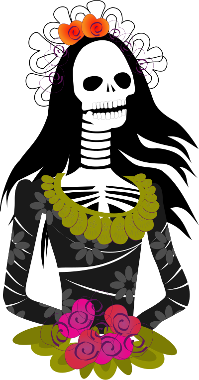 Calavera black clipart