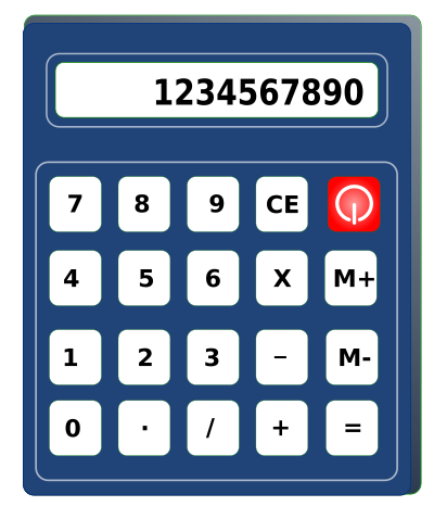 Calculator clipart
