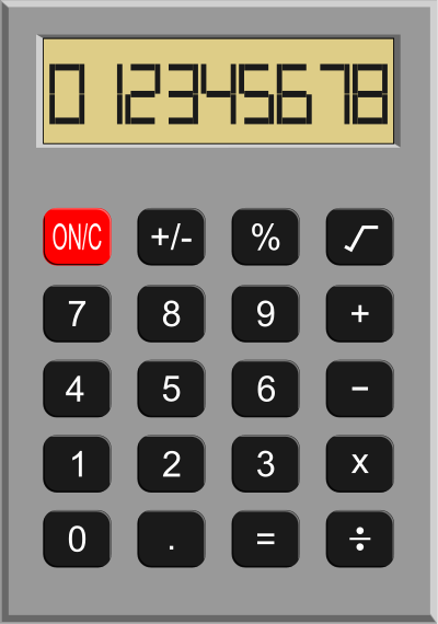 Calculator - Isolated clipart
