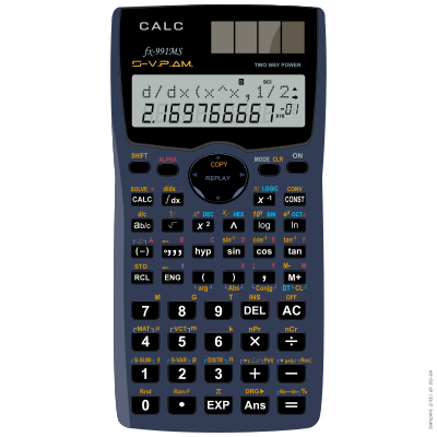 Calculator refixed clipart