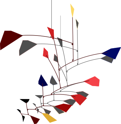 Calder style clipart