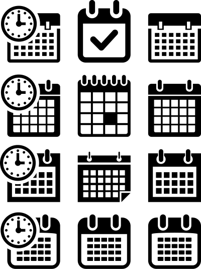 Calendar icon pack clipart