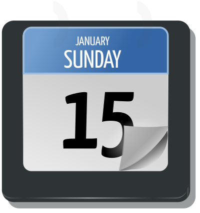 Calendar sheet clipart