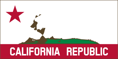California Banner Clipart B (Solid) clipart
