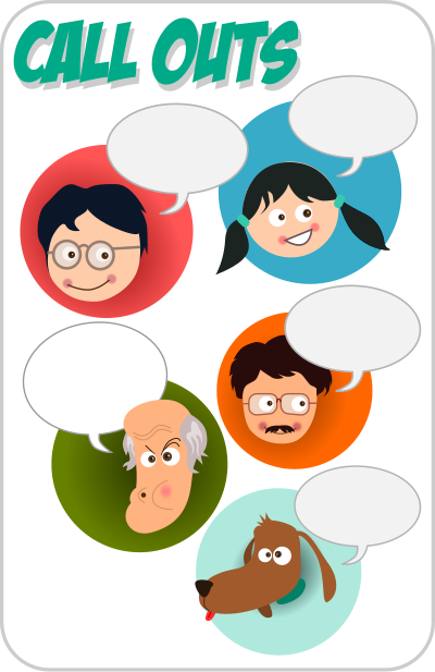 Call Outs clipart