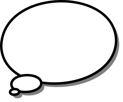 Callout circle left clipart