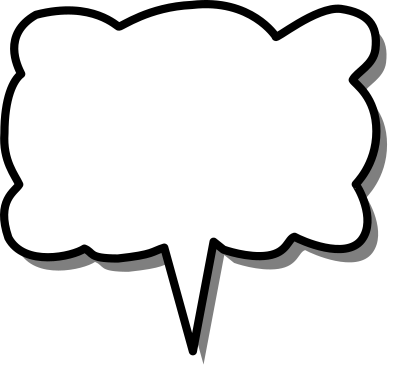 Callout cloud center clipart