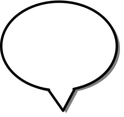Callout round center clipart