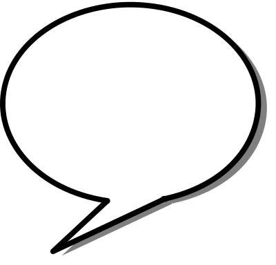 Callout round left clipart