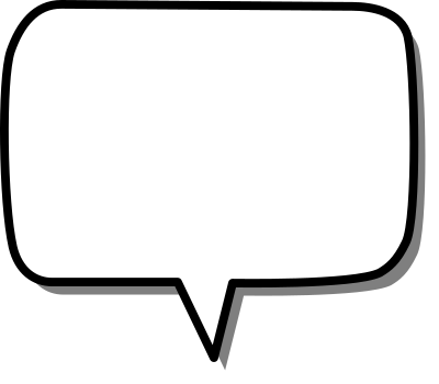 Callout rounded rectangle center clipart