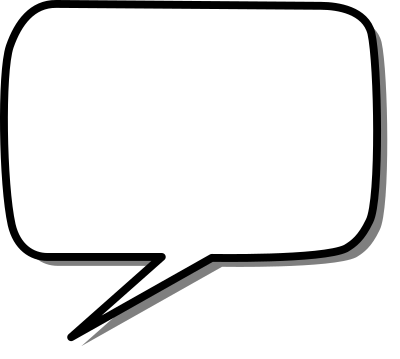 Callout rounded rectangle left clipart