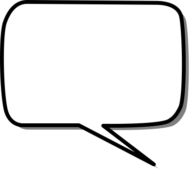 Callout rounded rectangle right clipart