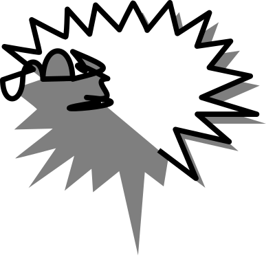 Callout star center clipart