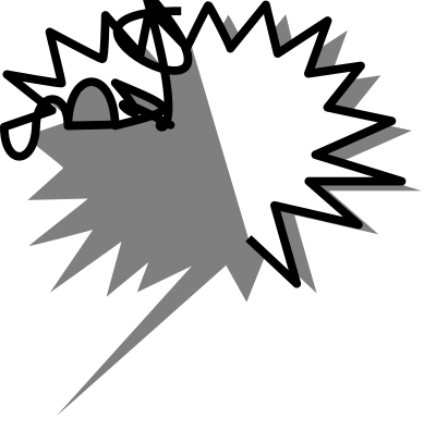 Callout star left clipart