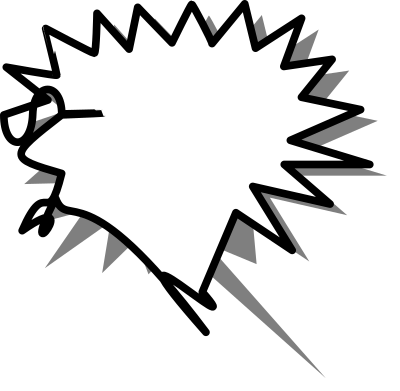 Callout star right clipart