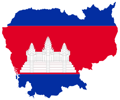 Cambodia Map Flag clipart