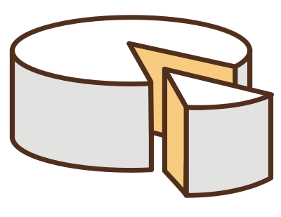 Camembert Cheese clipart