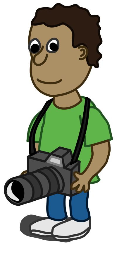 Camera Man Cartoon clipart