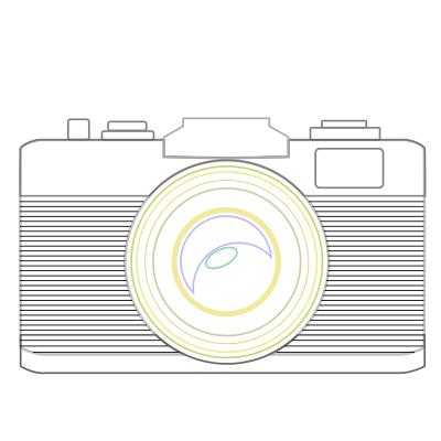 Camera Vintage Lineart clipart