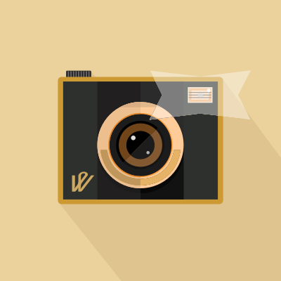 Camera with Flash clipart