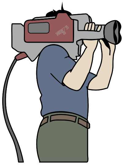 Cameraman - Colour Remix clipart