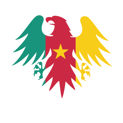 Cameroon heraldic crest flag clipart