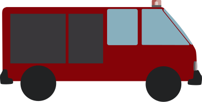 Camion de pompiers clipart
