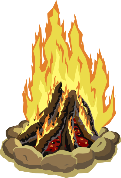 Campfire - Isolated clipart