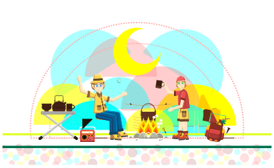Camping clipart