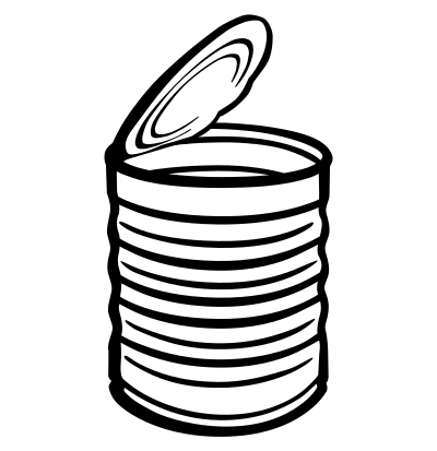 Can - lineart clipart