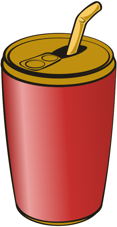 Can of drink clipart