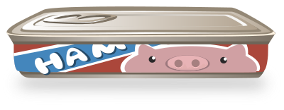 Can of Ham clipart