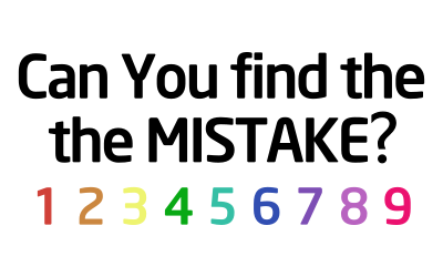 Can You Find The Mistake clipart